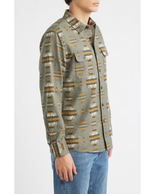 Pendleton Green Tanner Twill Button-Up Shirt for men