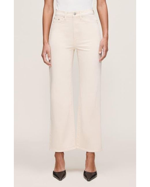 DL1961 Pink Karmine High Waist Ankle Wide Leg Jeans
