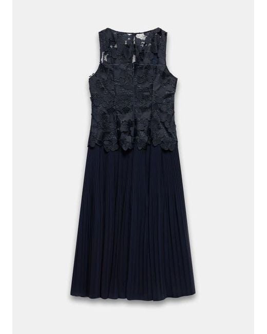 Mint Velvet Blue Floral Applique Maxi Dress