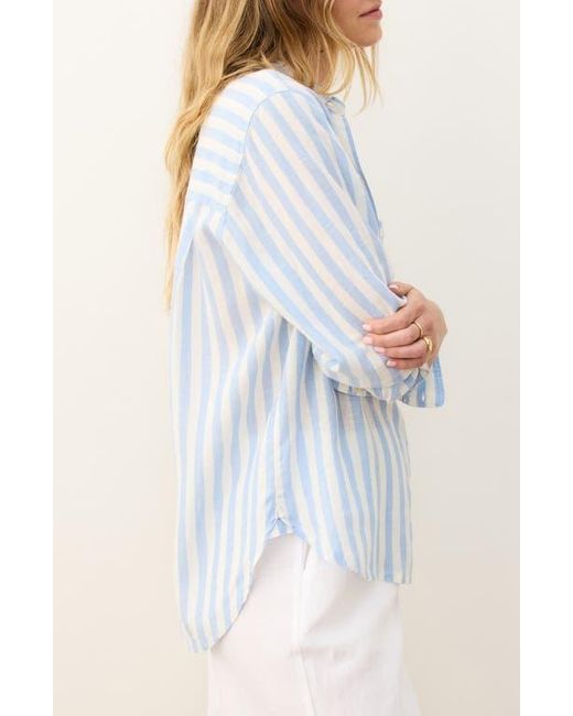 Marine Layer Blue Jane Button-Up Shirt