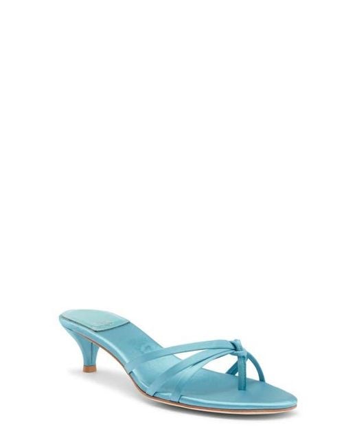 Jeffrey Campbell Blue Doretta Kitten Heel Flip Flop