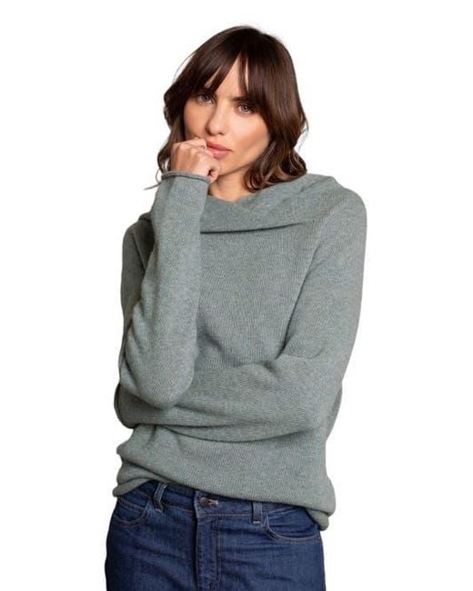 Celtic & Co. Gray Collared Slouch Sweater