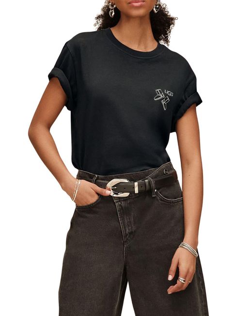 Ugg Black Classic Boot Graphic Tee