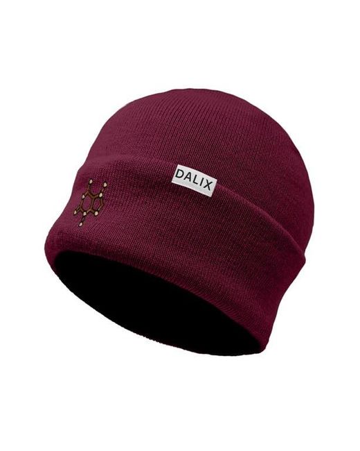 Alix Red Molecule Beanie for men