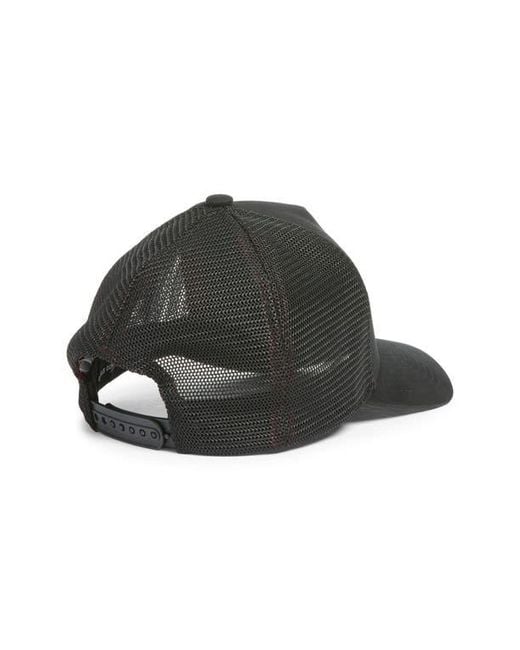 Saint Studio Black Flexfit Snapback Trucker Hat for men