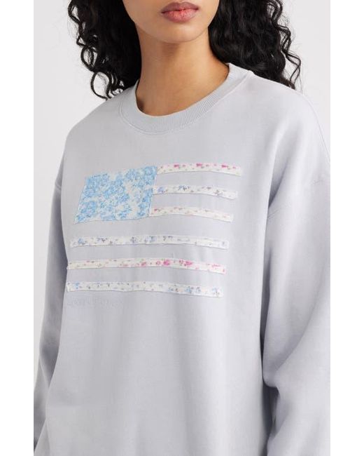 LoveShackFancy White Palo Patch Sweatshirt