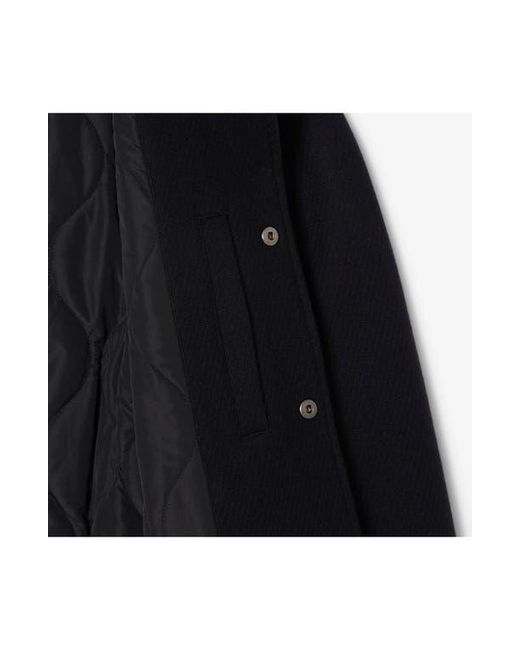 Lacoste Black Logo Appliqué Wool Blend Varsity Jacket for men