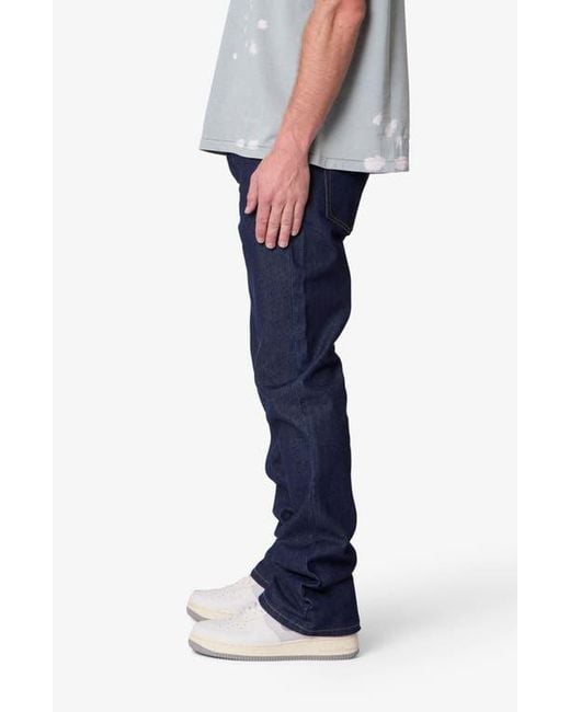 MNML Blue Raw Bootcut Jeans for men