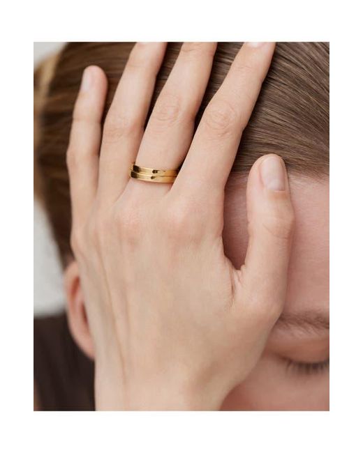 Monica Vinader Metallic Essential Stacking Ring