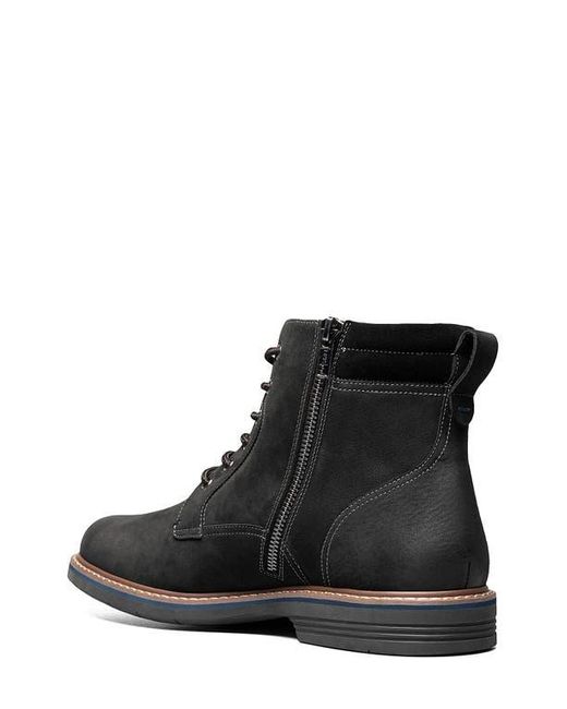 Florsheim Black Norwalk Plain Toe Lace-Up Boot for men