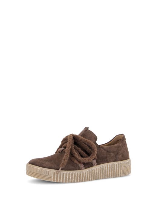 Gabor Brown 43.333 Platform Sneaker
