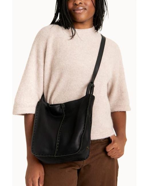 The Sak Gray Los Feliz Crossbody Leather Bag