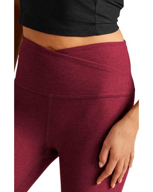 Beyond Yoga Red Your Leisure Space Dye High Waist Midi Leggings