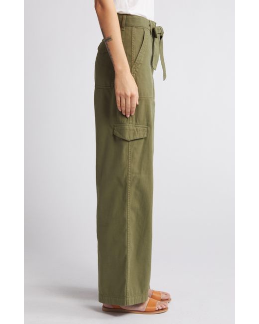 Madewell Green Griff Superwide Leg Cargo Pants