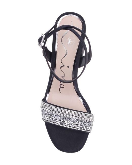 Nina Blue Sofina Ankle Strap Platform Sandal