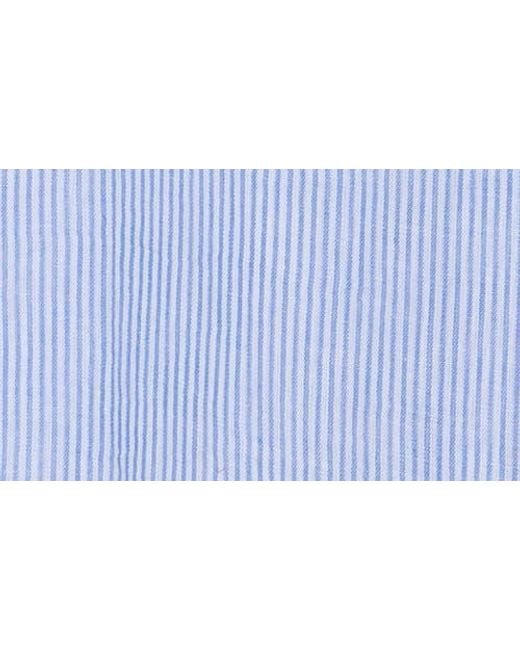 Elan Blue Stripe Cover-Up Shirt