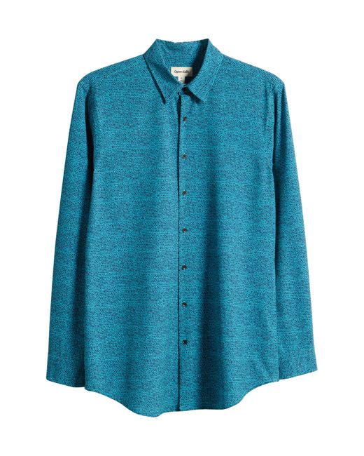 Open Edit Blue Button-up Shirt for men