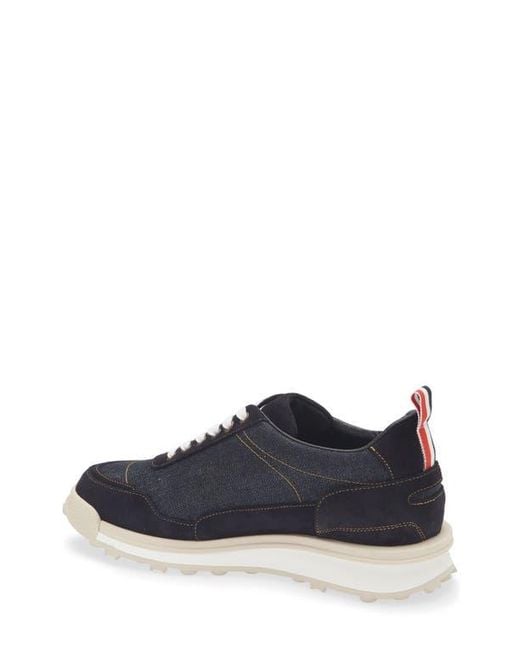 Thom Browne Blue Alumni Tech Runner Sneaker for men