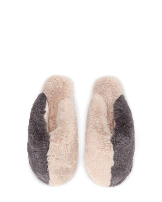 Memoi Natural Colorblock Slipper
