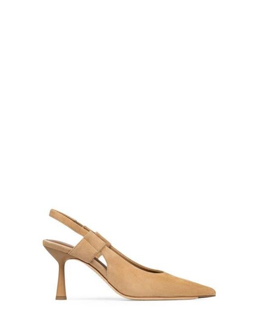 Donald J Pliner Natural Pointed Toe Slingback Pump