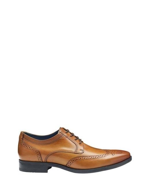 Johnston & Murphy Brown Gibbons Wingtip Derby for men