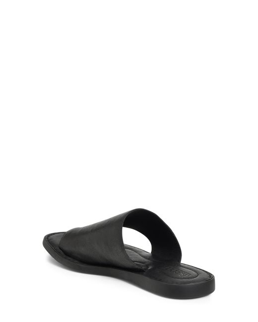 born black leather sandals