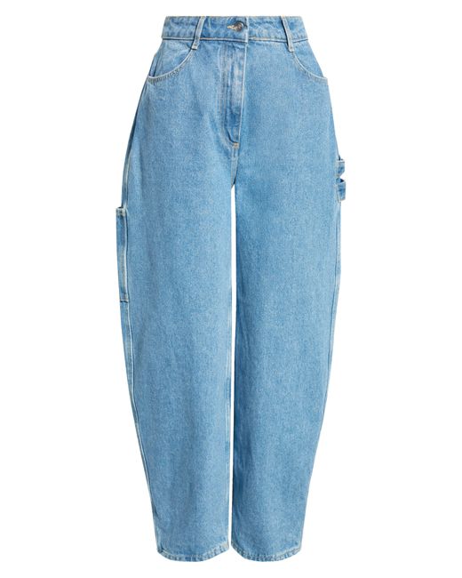 Saks Potts Blue Helle Organic Cotton Wide Leg Jeans
