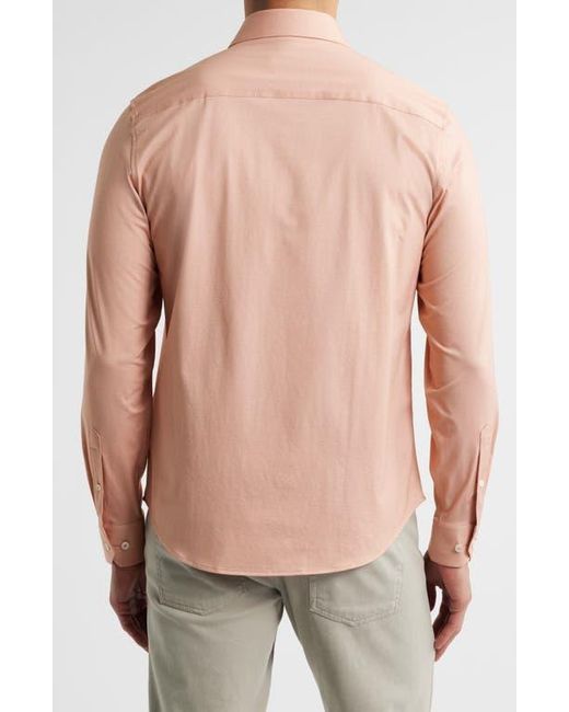 Bugatchi Multicolor Jimmy Ooohcotton Herringbone Button-Up Shirt for men