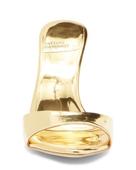 Jeffrey Campbell Metallic Ce-Soire Slide Sandal