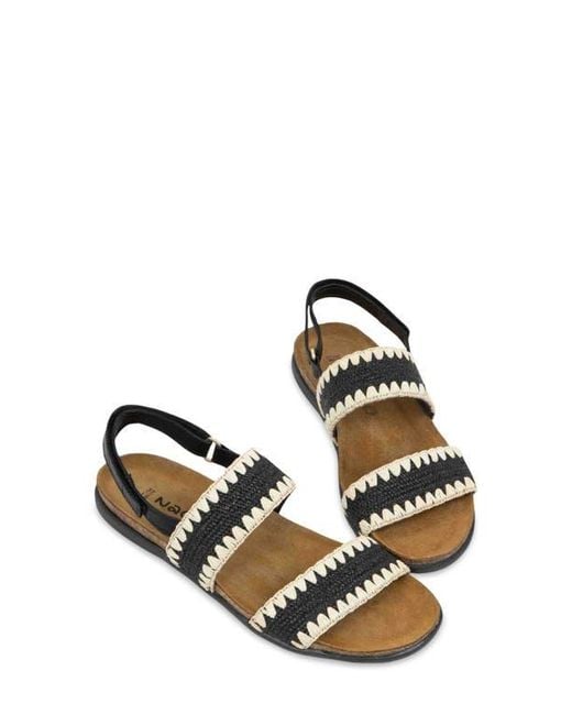 Naot White Dylan Slingback Sandal
