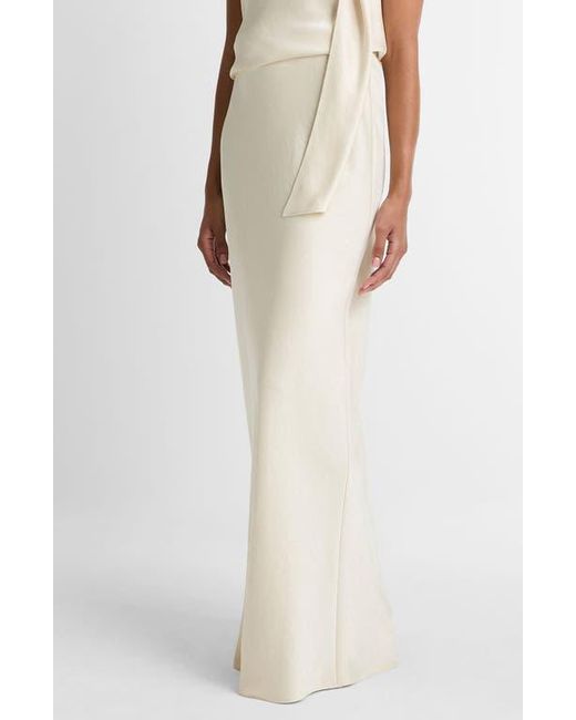 Vince Natural Satin Bias Column Skirt