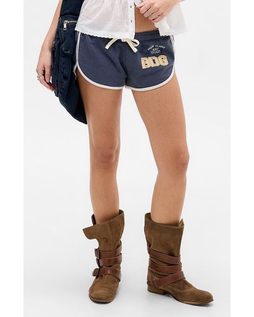 BDG Blue Retro Microshorts