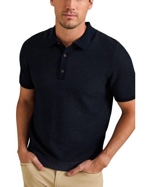 Rhone Men's Black Mercer Knit Polo
