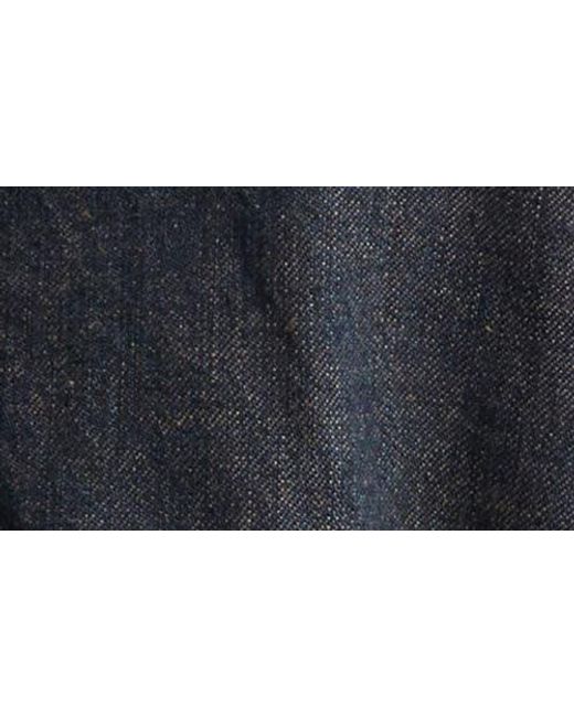Ralph Lauren Black Shawl Collar Cotton & Linen Blend Denim Jacket for men