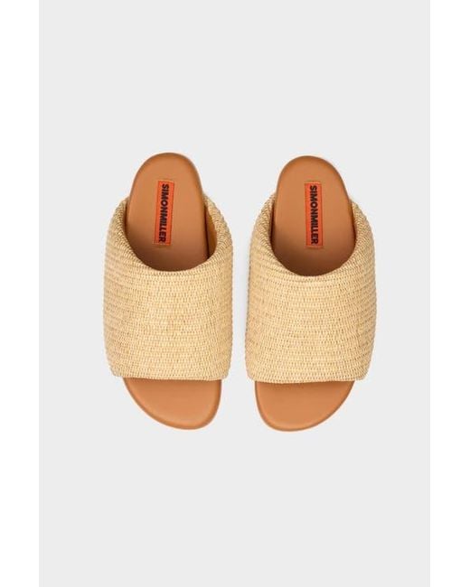 Simon Miller White Raffia Bubble Slide