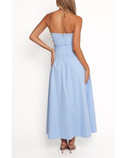 Petal & Pup Maude Sleeveless Fit & Flare Dress in Blue | Lyst