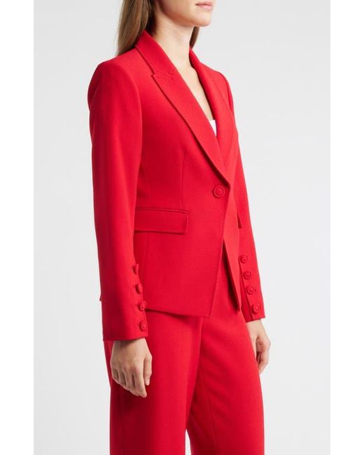 Tahari Red One-Button Blazer