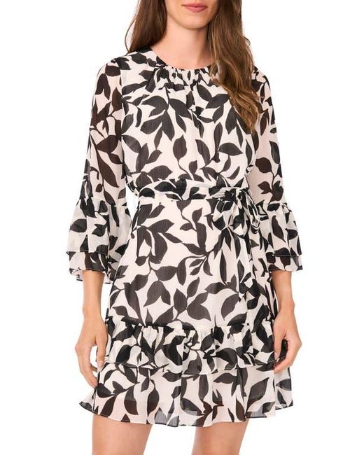 Halogen® White Ruffle Minidress