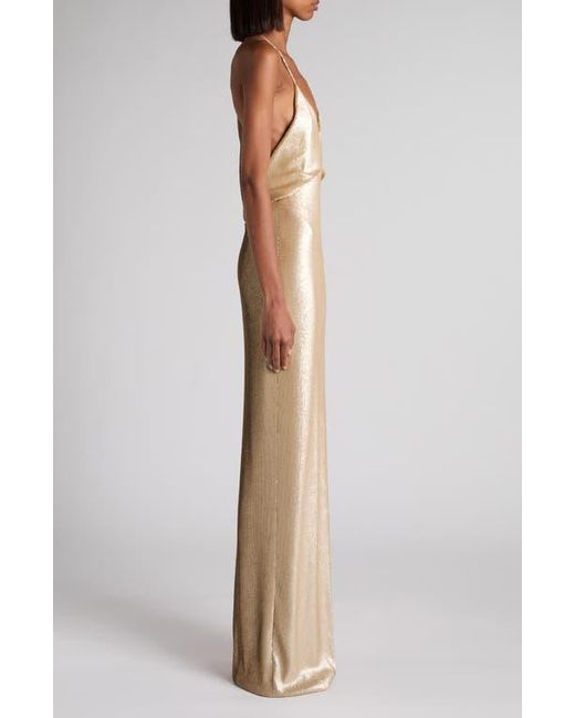 Tom Ford Sequin Embroidered Tulle Gown in Natural | Lyst