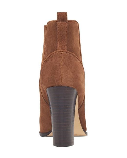 Nine West Women's Brown Crimson Chelsea Bootie