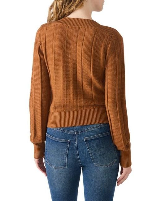 Steve Madden Blue Serra Boat Neck Sweater