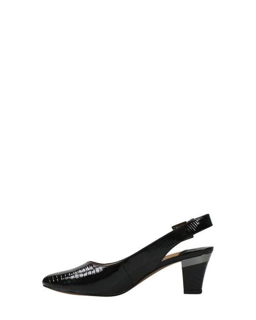 J. Reneé Black Malree Slingback Pump