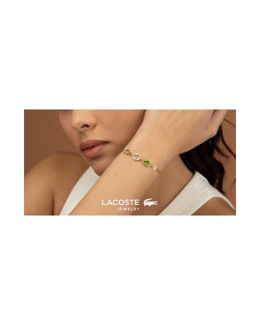 Lacoste White Deva Crystal Line Bracelet