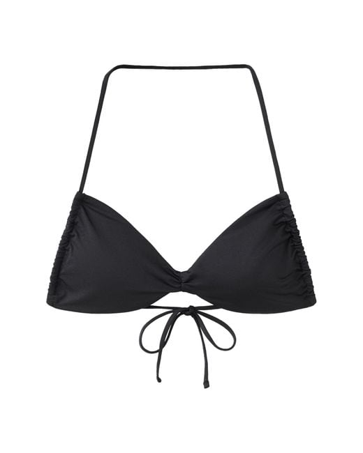Mango Black Halter Swim Top