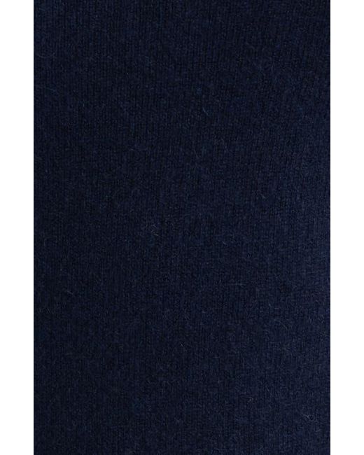 Reformation Blue Marcy Sleeveless Cashmere Turtleneck Sweater