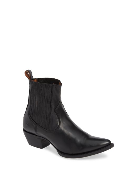 Frye Black Sacha Western Chelsea Boot