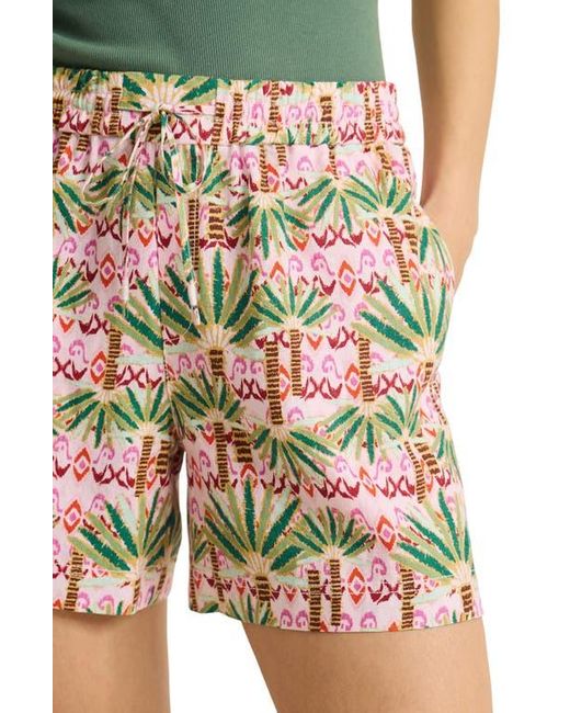 Tommy Bahama Multicolor Palm Pointe Linen Drawstring Shorts