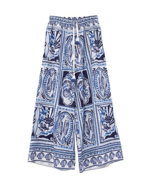 Echo Blue Montauk Tile Pants