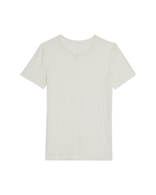Helmut Lang Blue Zeroscape Mesh Cotton Jersey T-shirt
