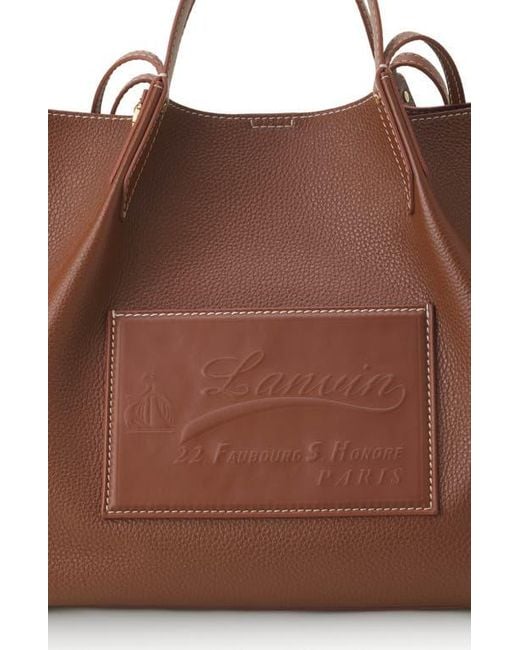 Lanvin Brown Catch By Tote Bag